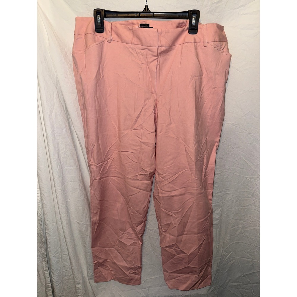 Talbots Hampshire Pink Ankle Pants Woman Petites 18WP Straight Leg Trousers